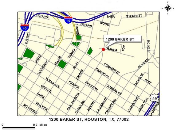 1200 Baker Street Jail Map