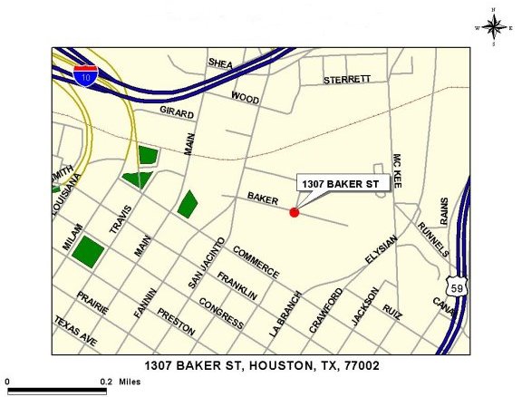 1307 Baker Street Jail Map